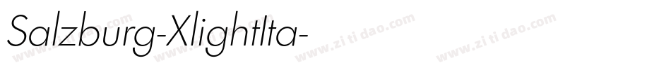 Salzburg-XlightIta字体转换