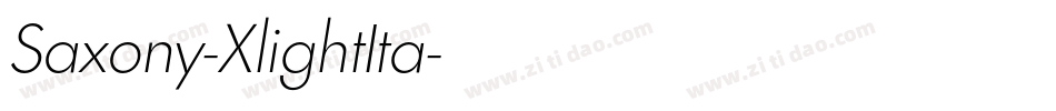 Saxony-XlightIta字体转换