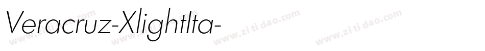 Veracruz-XlightIta字体转换