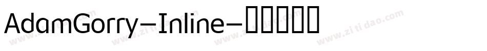AdamGorry-Inline字体转换