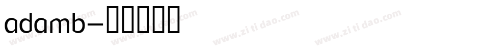 adamb字体转换
