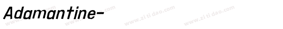 Adamantine字体转换
