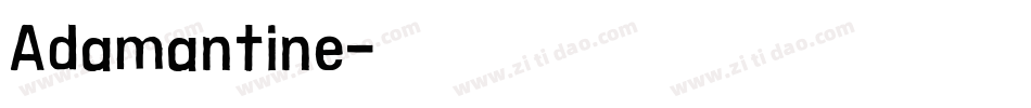 Adamantine字体转换