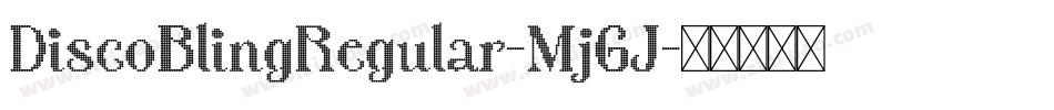 DiscoBlingRegular-MjGJ字体转换