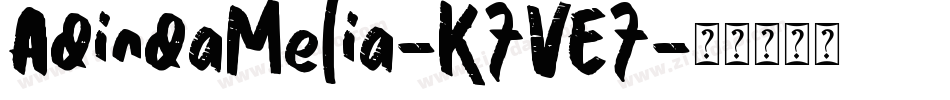 AdindaMelia-K7VE7字体转换