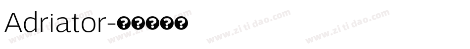 Adriator字体转换