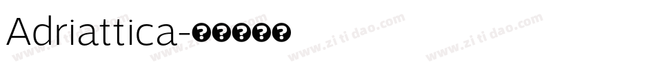 Adriattica字体转换
