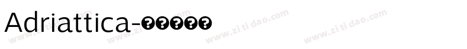 Adriattica字体转换