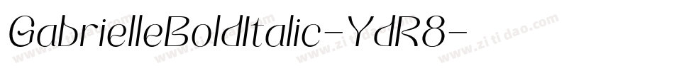 GabrielleBoldItalic-YdR8字体转换