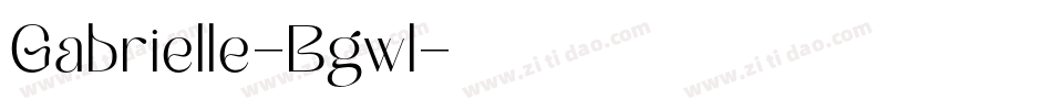 Gabrielle-Bgwl字体转换