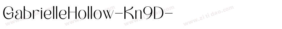 GabrielleHollow-Kn9D字体转换