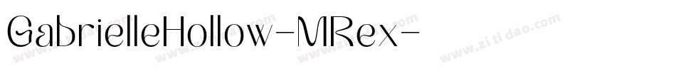 GabrielleHollow-MRex字体转换