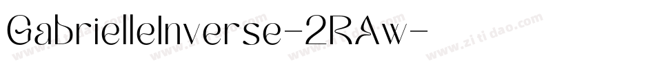GabrielleInverse-2RAw字体转换