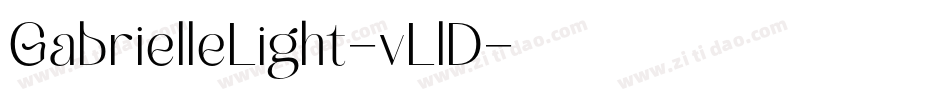 GabrielleLight-vLlD字体转换