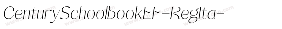 CenturySchoolbookEF-RegIta字体转换