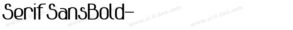 SerifSansBold字体转换