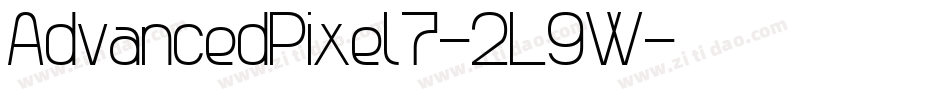 AdvancedPixel7-2L9W字体转换