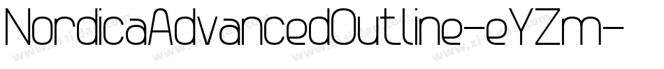 NordicaAdvancedOutline-eYZm字体转换