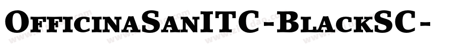 OfficinaSanITC-BlackSC字体转换