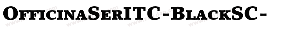 OfficinaSerITC-BlackSC字体转换
