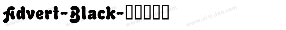 Advert-Black字体转换