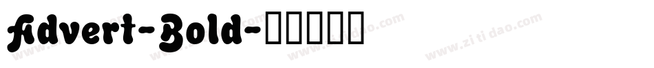 Advert-Bold字体转换