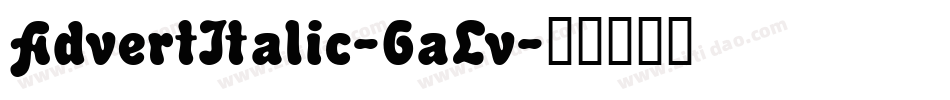 AdvertItalic-6aLv字体转换