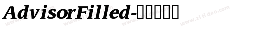 AdvisorFilled字体转换