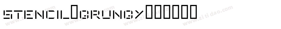 Stencil-grungy字体转换