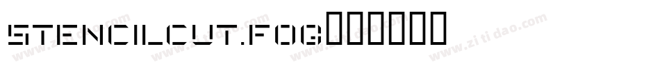 StencilCut.fog字体转换