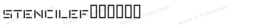 StencilEF字体转换