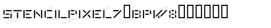 StencilPixel7-BpW8字体转换