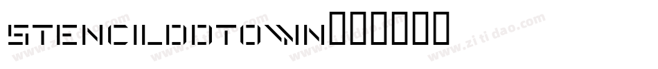 Stencilddtown字体转换