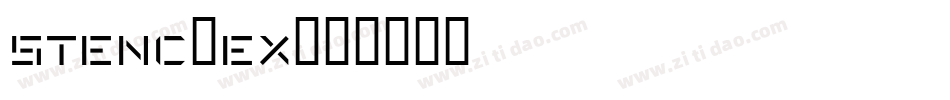 stenc_ex字体转换