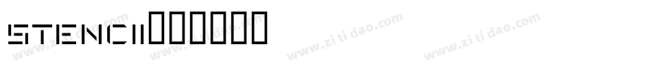 stenci1字体转换