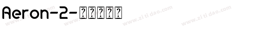 Aeron-2字体转换