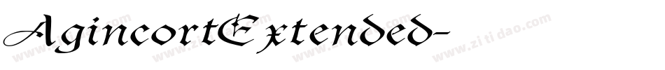 AgincortExtended字体转换