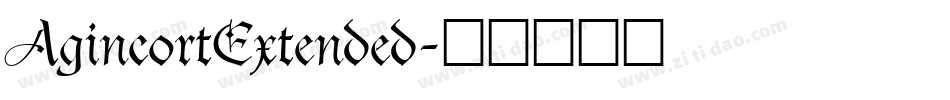 AgincortExtended字体转换