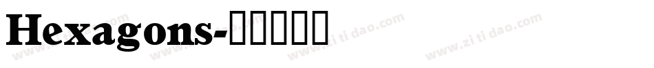 Hexagons字体转换
