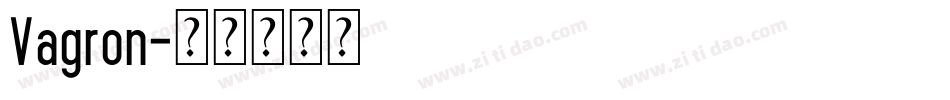 Vagron字体转换