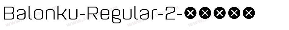Balonku-Regular-2字体转换