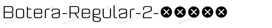 Botera-Regular-2字体转换