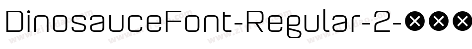 DinosauceFont-Regular-2字体转换