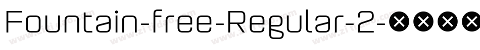 Fountain-free-Regular-2字体转换