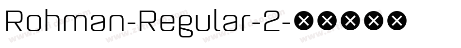 Rohman-Regular-2字体转换