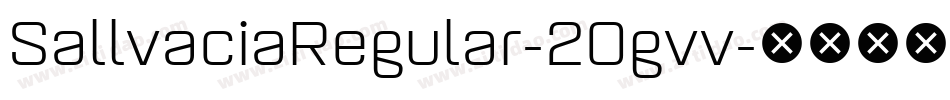 SallvaciaRegular-2Ogvv字体转换