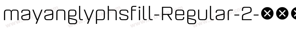 mayanglyphsfill-Regular-2字体转换
