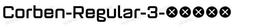 Corben-Regular-3字体转换