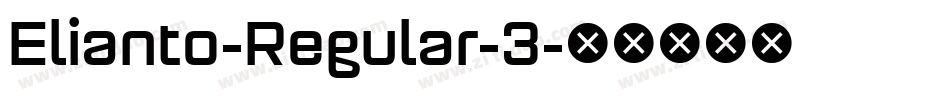 Elianto-Regular-3字体转换