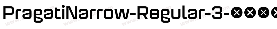 PragatiNarrow-Regular-3字体转换